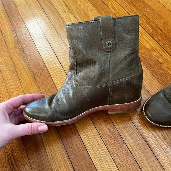 Cole Haan Olive Ankle Boots - Picture 3 of 10